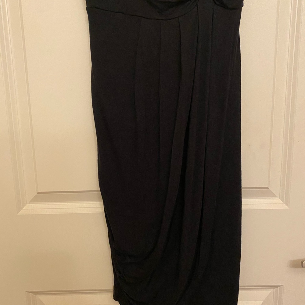 American Rag Black Faux Wrap Dress - Picture 4 of 7